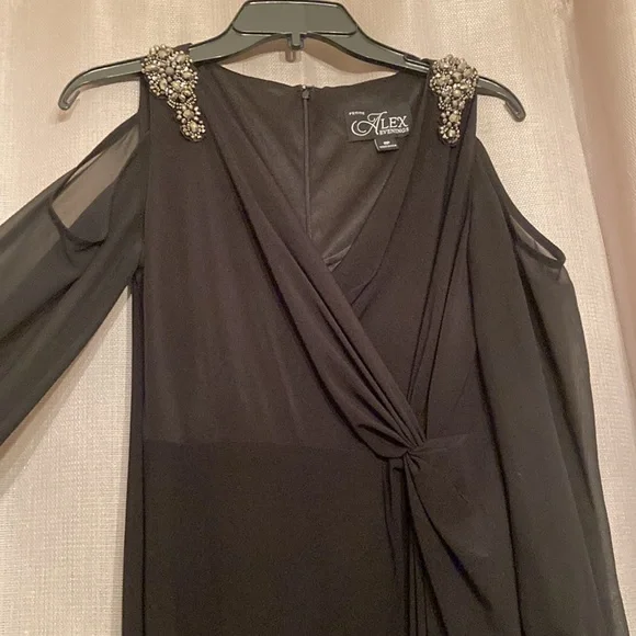 Black 8Petite Alex Evening Dress - Picture 2 of 8